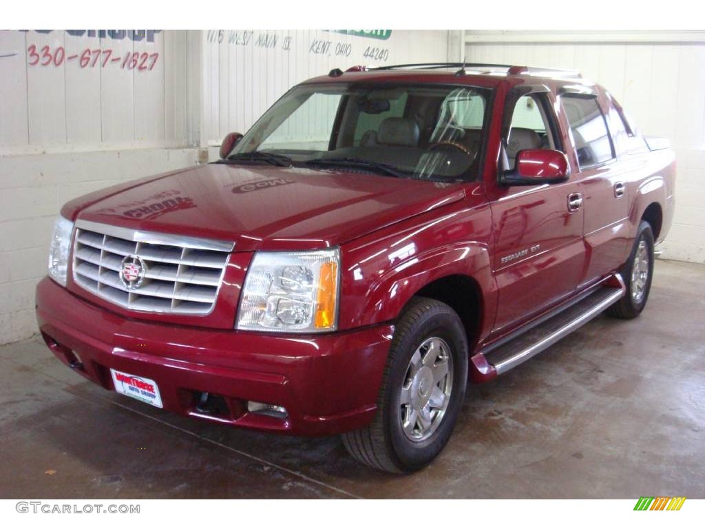 2004 Escalade EXT AWD - Red E / Shale photo #2
