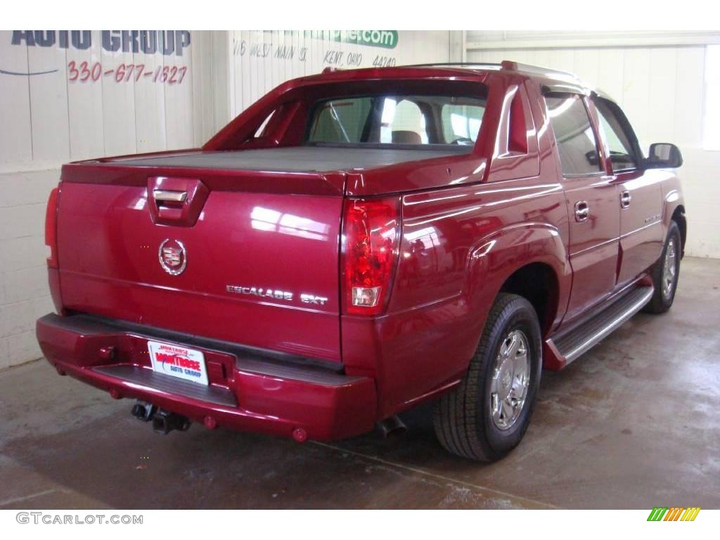 2004 Escalade EXT AWD - Red E / Shale photo #4