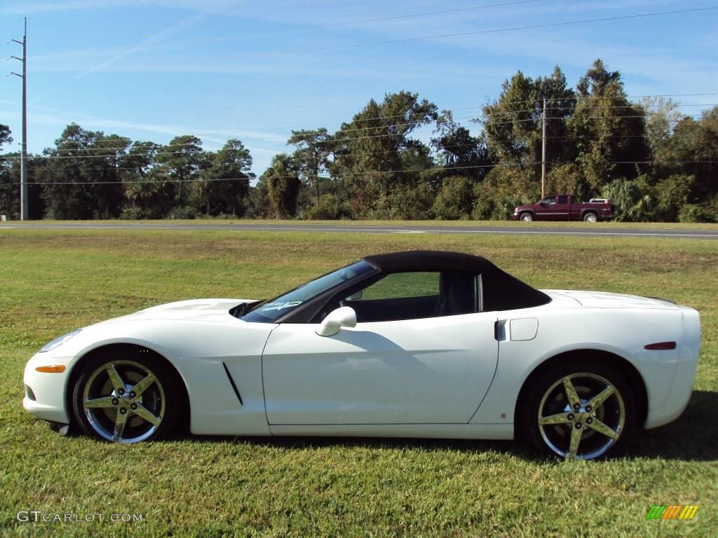 2007 Corvette Convertible - Arctic White / Ebony photo #2
