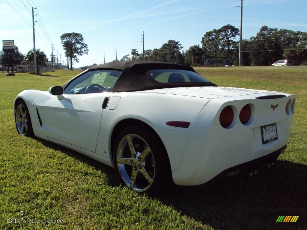 2007 Corvette Convertible - Arctic White / Ebony photo #3
