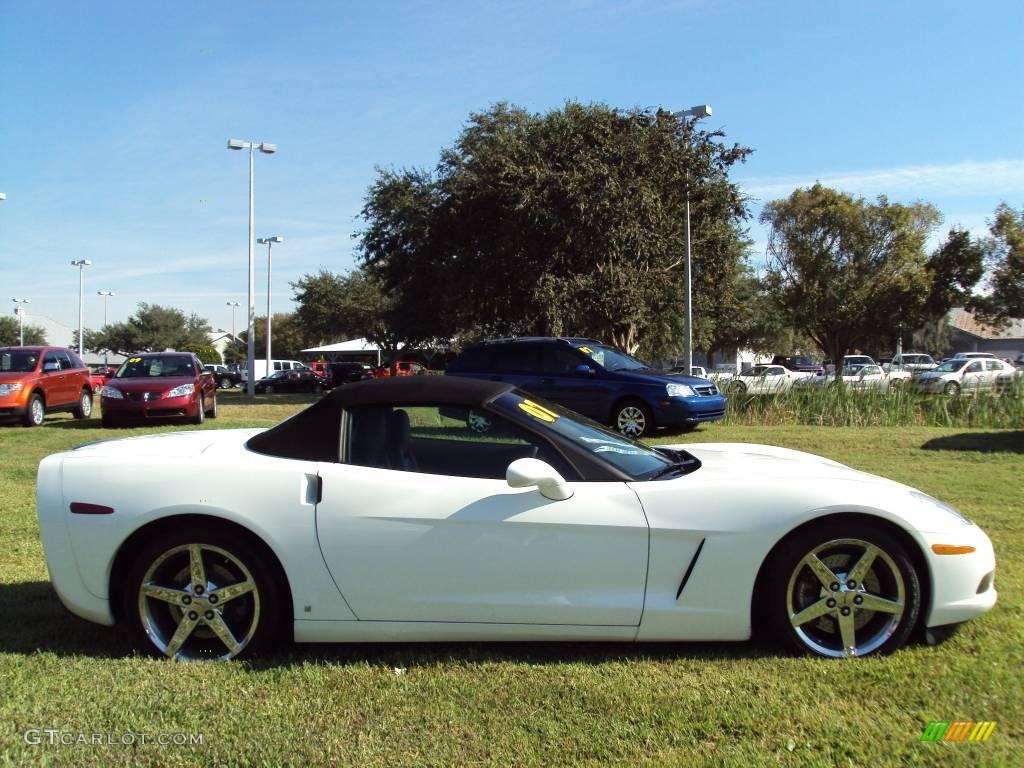 2007 Corvette Convertible - Arctic White / Ebony photo #8