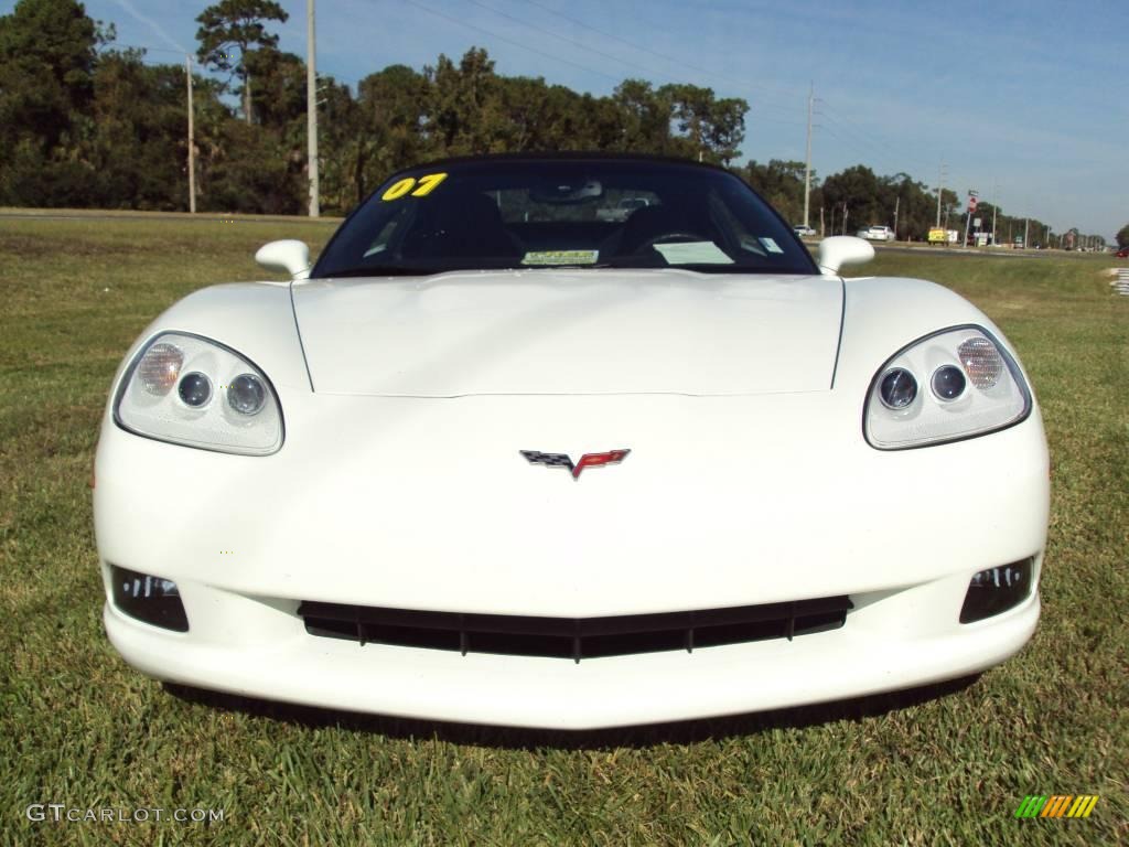 2007 Corvette Convertible - Arctic White / Ebony photo #11