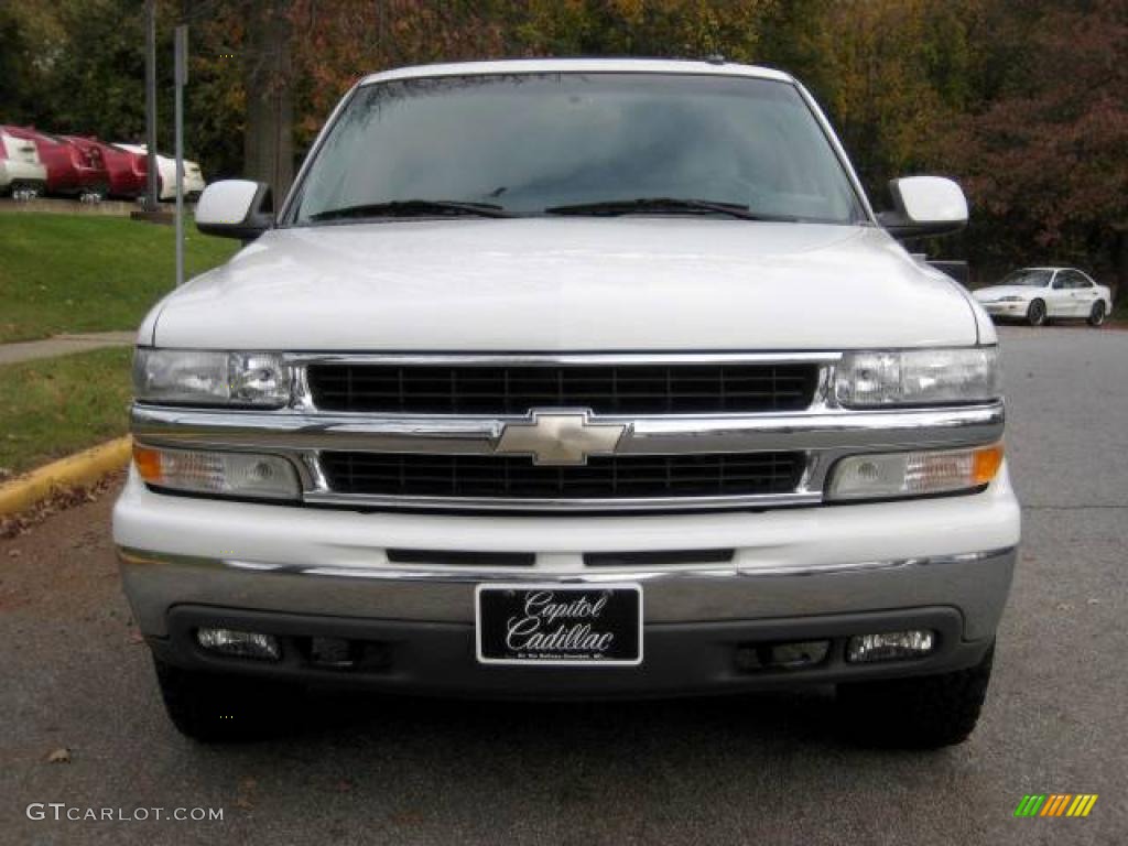 2003 Suburban 1500 LT 4x4 - Summit White / Gray/Dark Charcoal photo #7