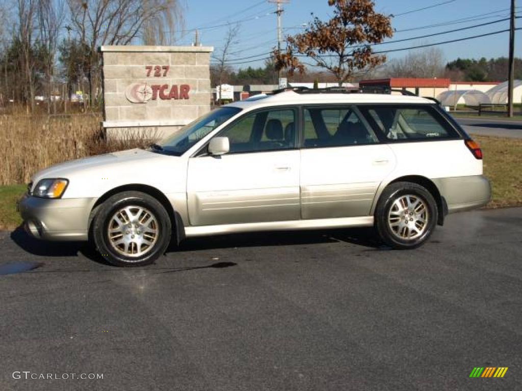 2001 Outback VDC Wagon - White Frost Pearl / Beige photo #1