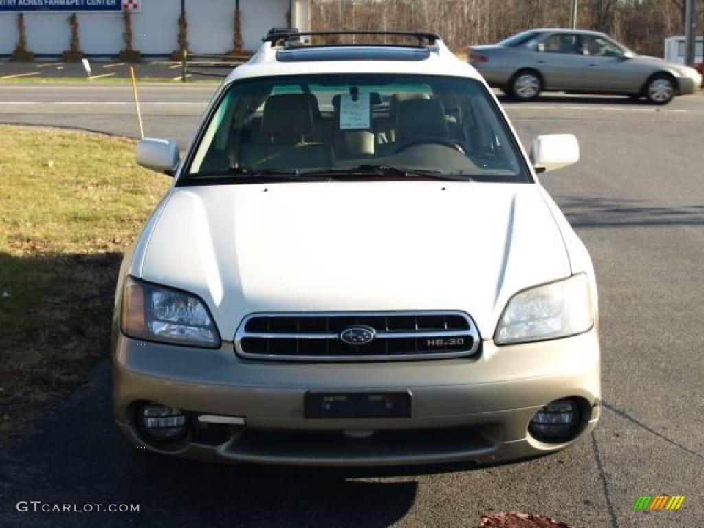 2001 Outback VDC Wagon - White Frost Pearl / Beige photo #3