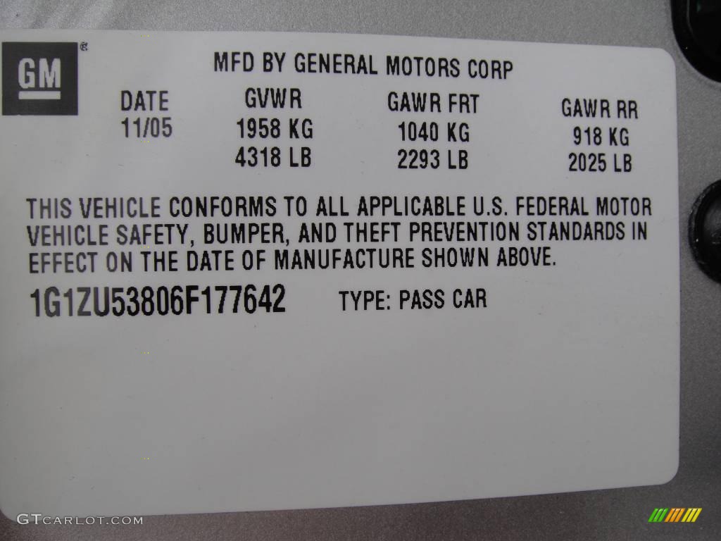 2006 Malibu LTZ Sedan - Silverstone Metallic / Titanium Gray photo #16