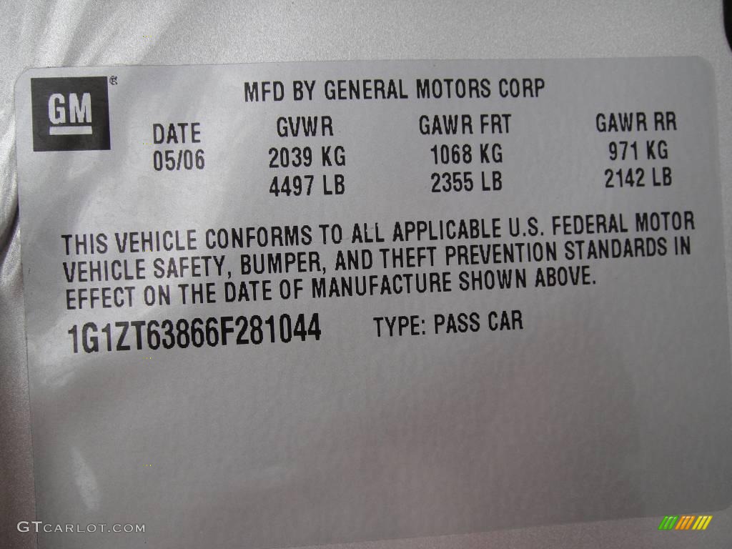 2006 Malibu Maxx LT Wagon - Silverstone Metallic / Ebony Black photo #15