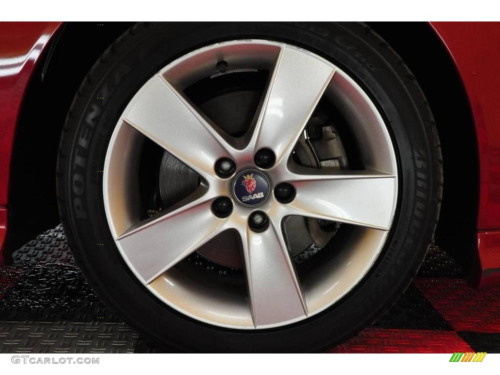 2007 9-3 Aero Sport Sedan - Chili Red Metallic / Parchment/Black photo #18