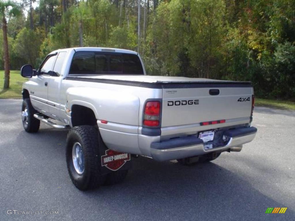 2001 Ram 3500 SLT Quad Cab 4x4 Dually - Bright Silver Metallic / Agate photo #7