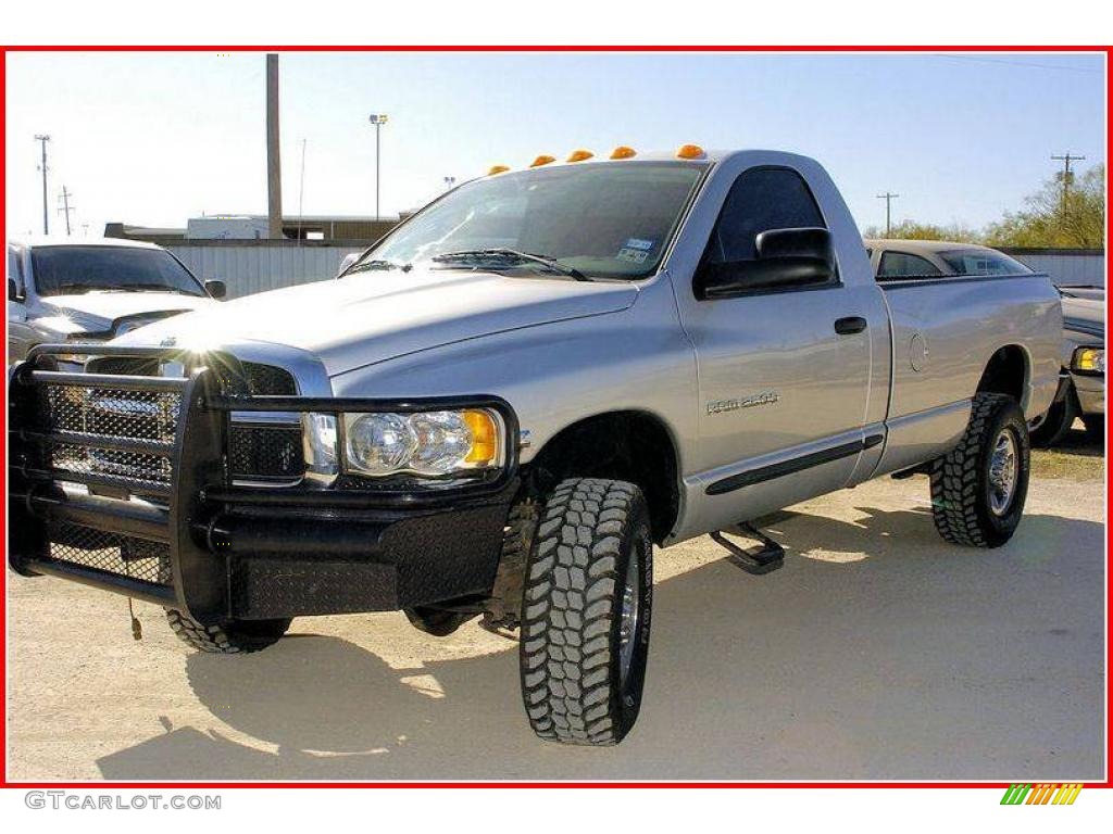 2003 Ram 2500 ST Regular Cab 4x4 - Bright Silver Metallic / Dark Slate Gray photo #1