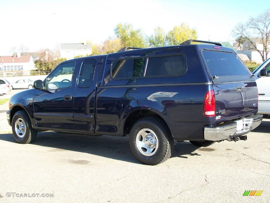 2004 F150 XLT Heritage SuperCab - True Blue Metallic / Heritage Graphite Grey photo #2