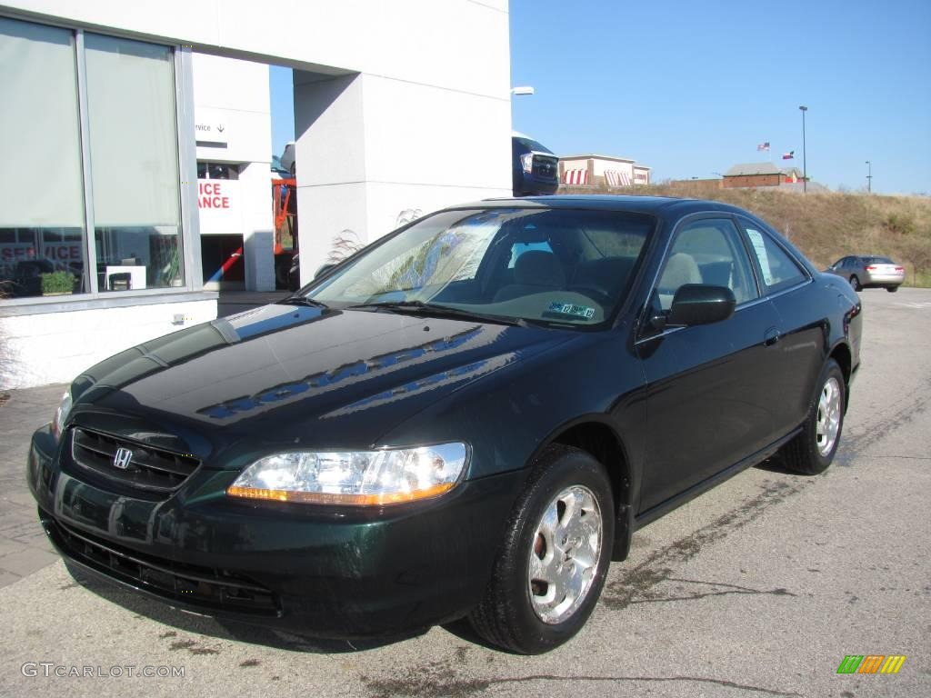 1999 Accord EX Coupe - Dark Emerald Pearl / Gray photo #2