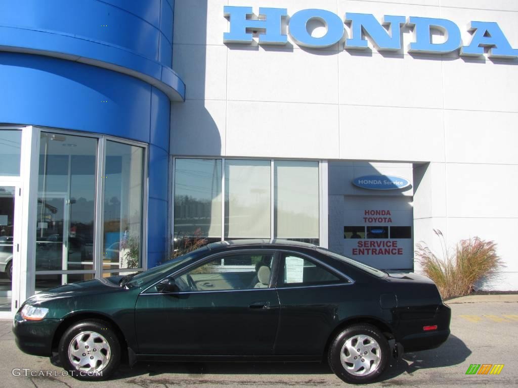 1999 Accord EX Coupe - Dark Emerald Pearl / Gray photo #3