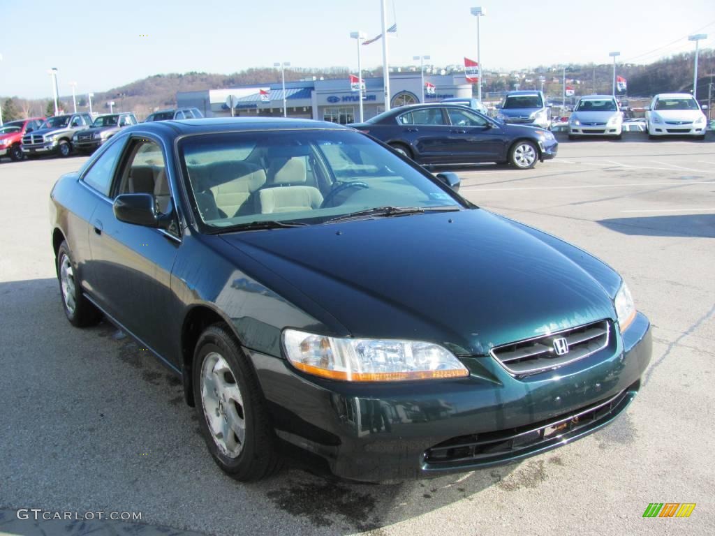 1999 Accord EX Coupe - Dark Emerald Pearl / Gray photo #6