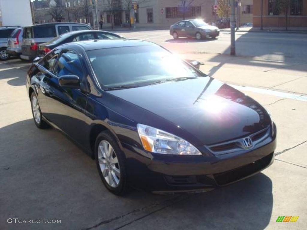 2007 Accord EX V6 Coupe - Nighthawk Black Pearl / Black photo #6