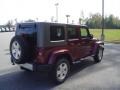 2010 Red Rock Crystal Pearl Jeep Wrangler Unlimited Sahara 4x4  photo #5