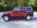 2010 Red Rock Crystal Pearl Jeep Wrangler Unlimited Sahara 4x4  photo #8