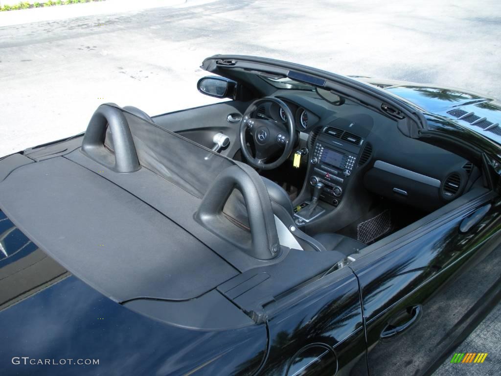 2006 SLK 55 AMG Roadster - Black / Black photo #11