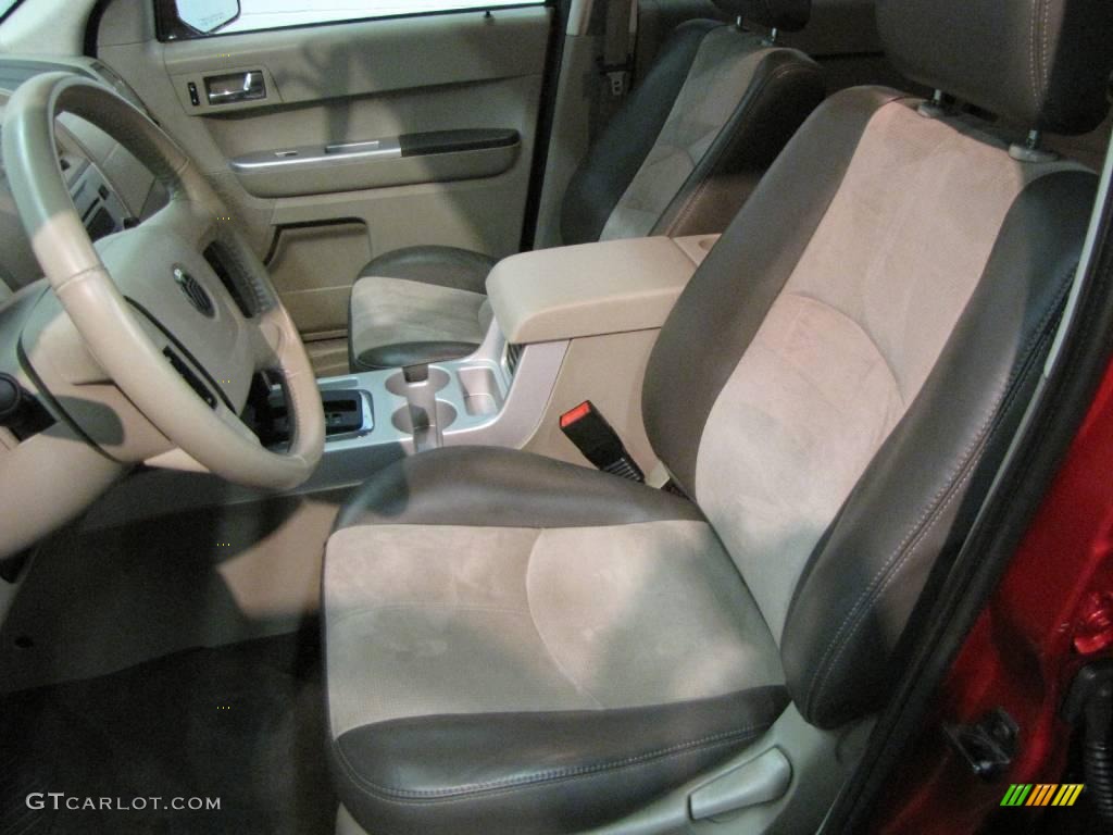 2008 Mariner V6 Premier 4WD - Vivid Red Metallic / Greystone/Stone photo #10