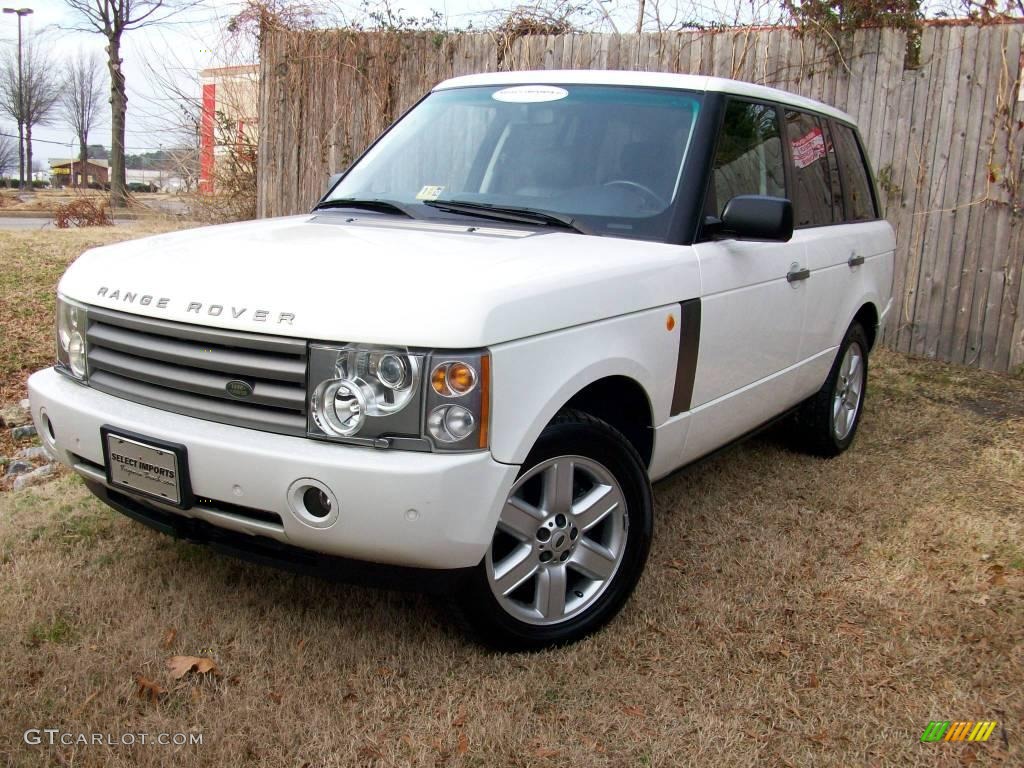 2004 Range Rover HSE - Chawton White / Charcoal/Jet Black photo #1