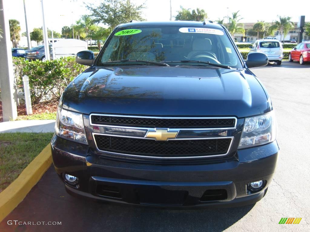 2007 Tahoe LT - Dark Blue Metallic / Light Cashmere/Ebony photo #2