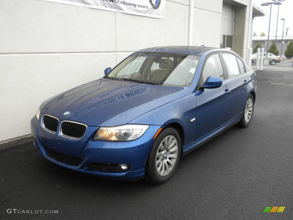 2009 3 Series 328i Sedan - Montego Blue Metallic / Beige photo #2