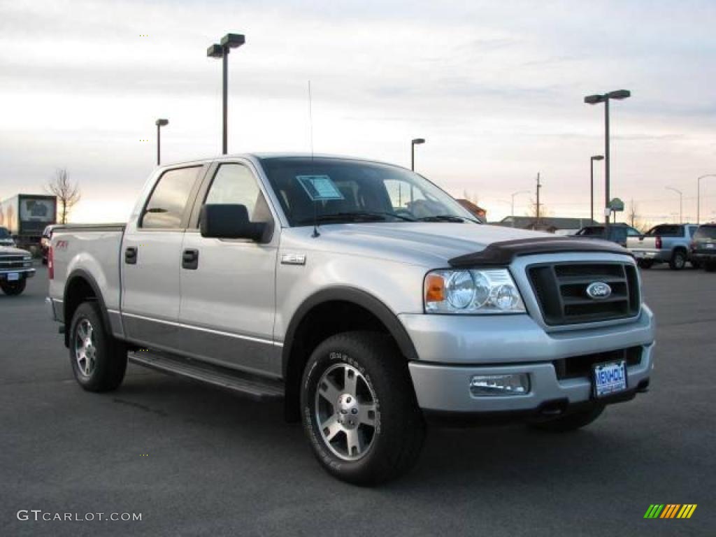 2005 F150 FX4 SuperCrew 4x4 - Silver Metallic / Black photo #4