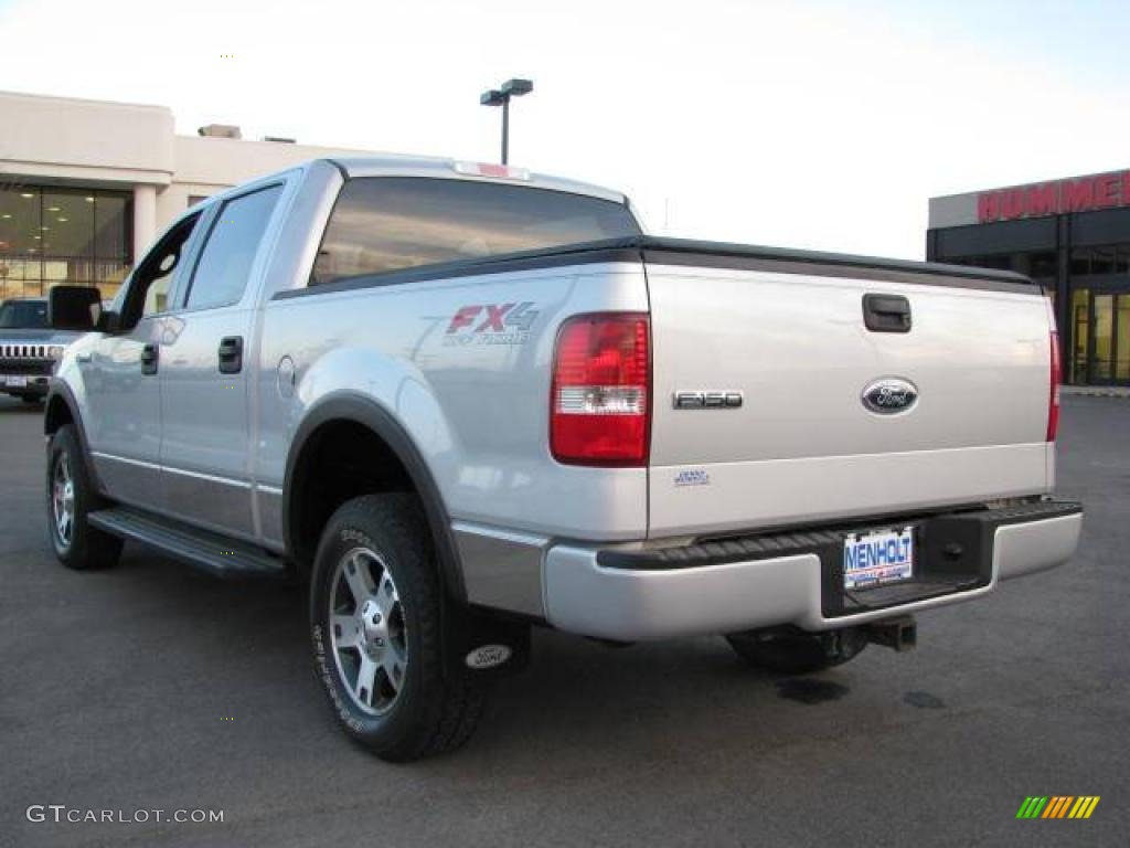 2005 F150 FX4 SuperCrew 4x4 - Silver Metallic / Black photo #8