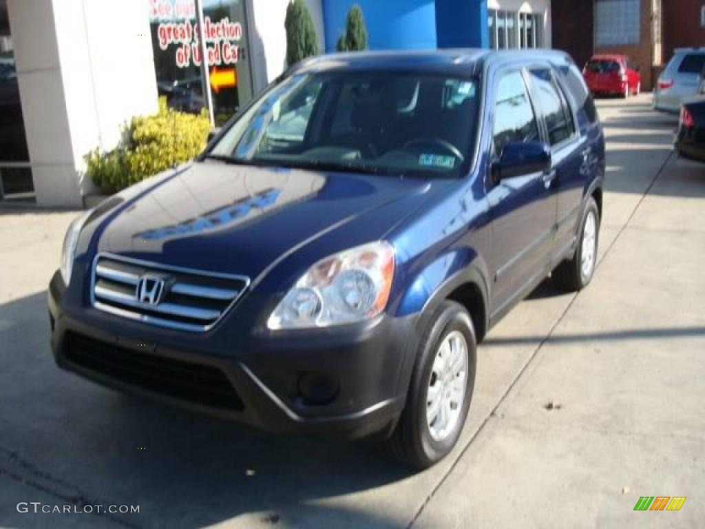 2005 CR-V EX 4WD - Eternal Blue Pearl / Black photo #8