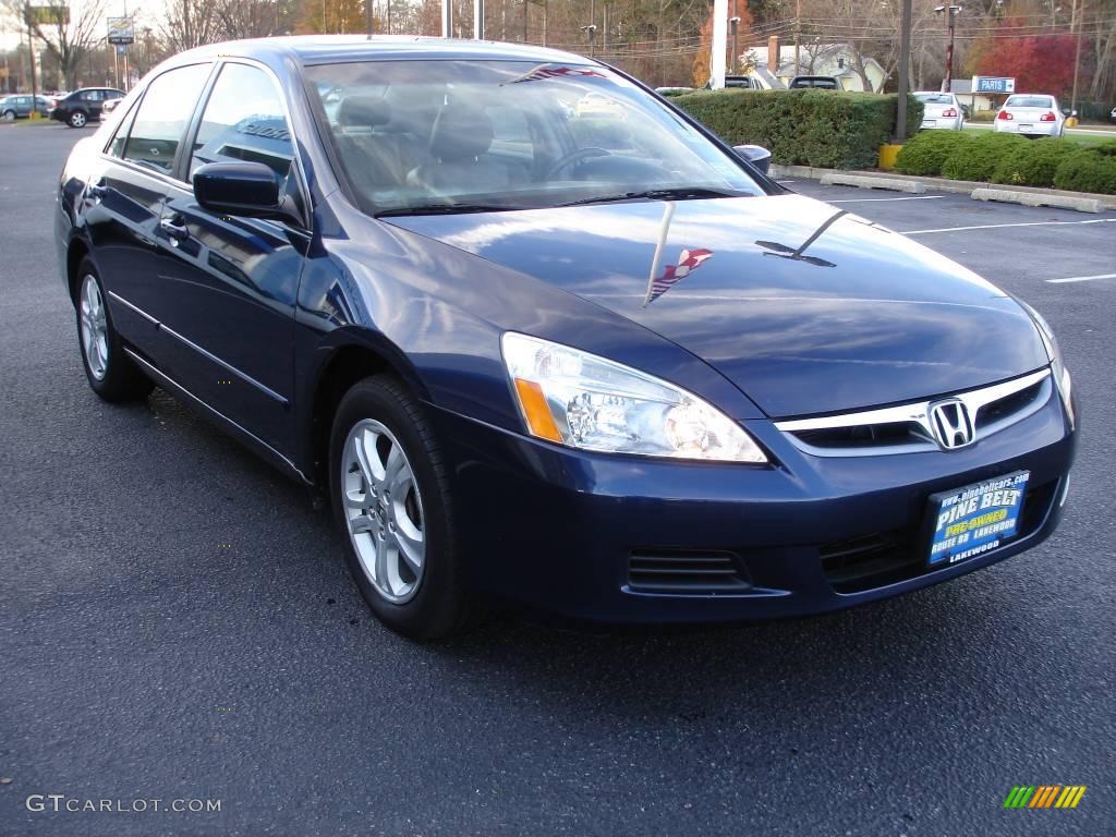 2006 Accord EX-L Sedan - Royal Blue Pearl / Gray photo #2