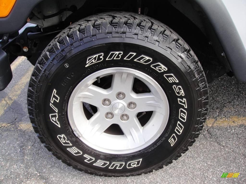 2004 Wrangler Sport 4x4 - Bright Silver Metallic / Dark Slate Gray photo #7