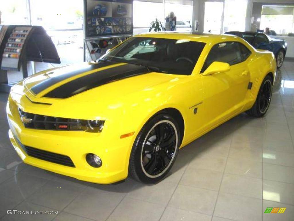 2010 Camaro SS Coupe Transformers Special Edition - Rally Yellow / Black photo #2