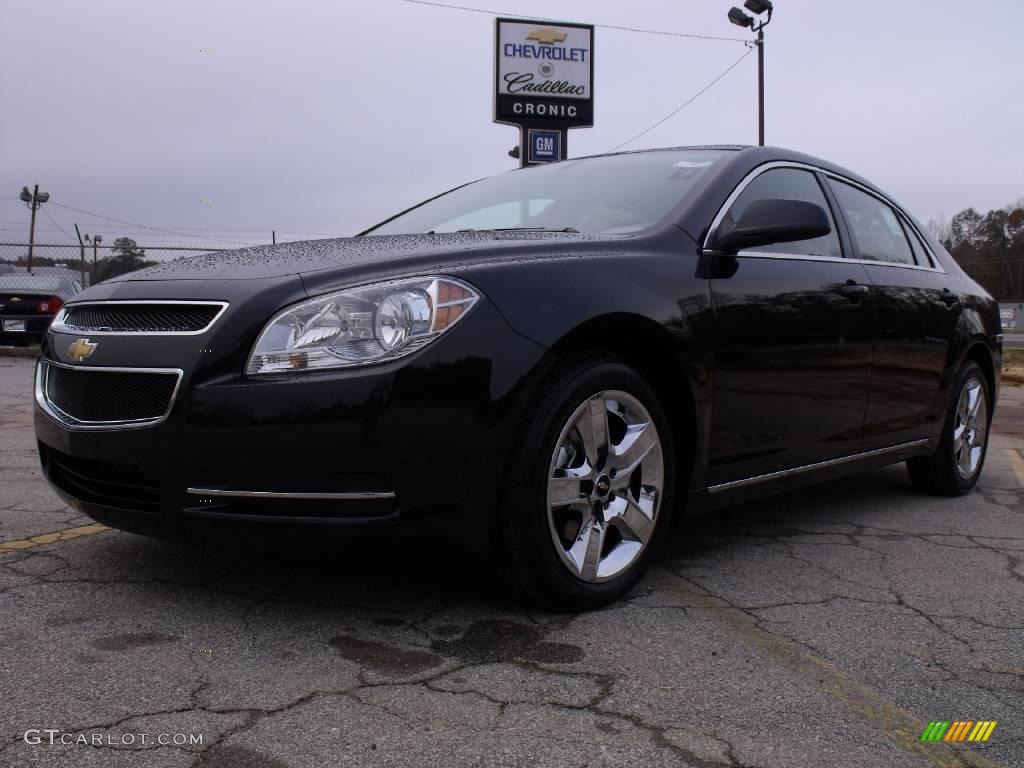 2010 Malibu LT Sedan - Black Granite Metallic / Titanium photo #1