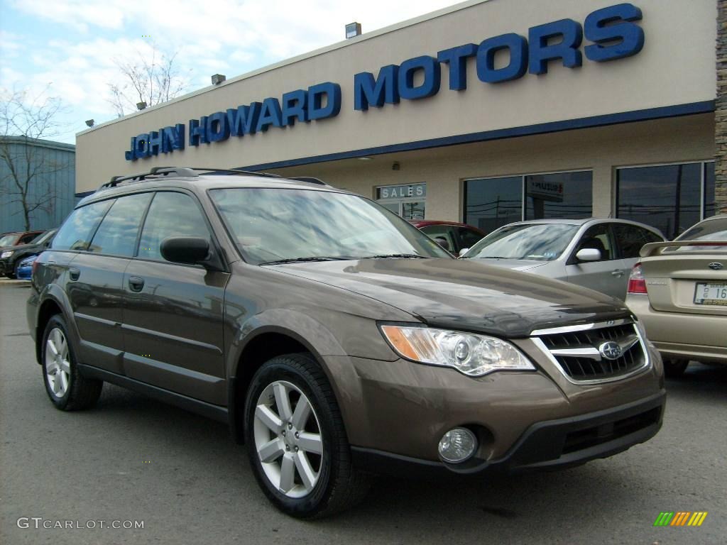 2008 Outback 2.5i Wagon - Deep Bronze Metallic / Warm Ivory photo #1