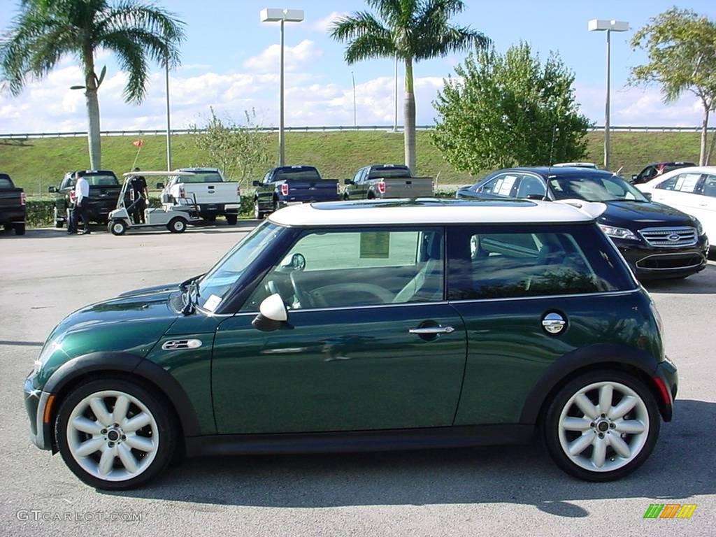 2003 Cooper S Hardtop - British Racing Green Metallic / Panther Black photo #9