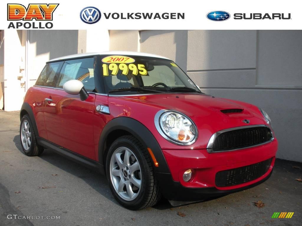 2007 Cooper S Hardtop - Chili Red / Carbon Black/Carbon Black photo #1