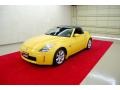 2005 Ultra Yellow Metallic Nissan 350Z Touring Roadster  photo #3