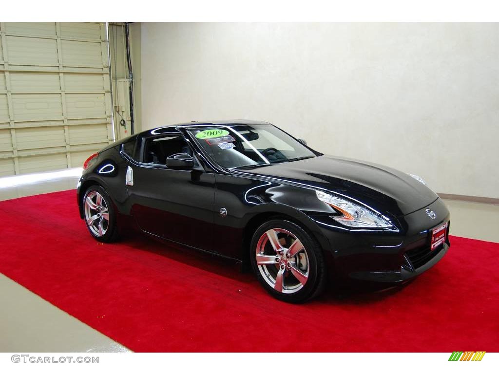 2009 370Z Touring Coupe - Magnetic Black / Black Leather photo #1
