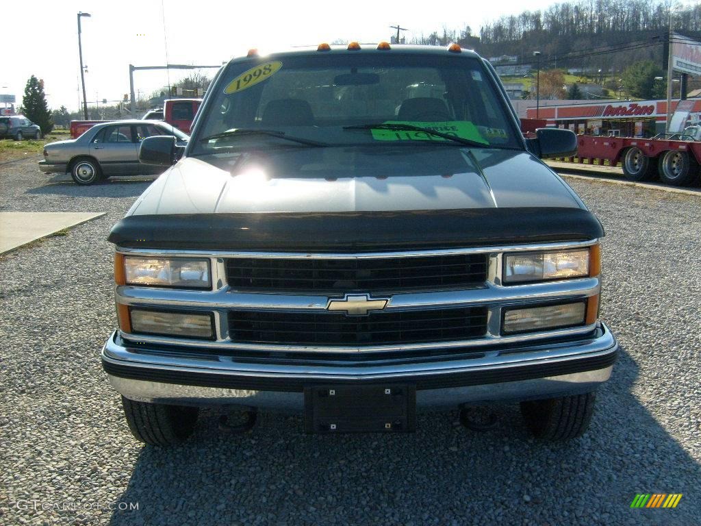 1998 C/K 3500 K3500 Cheyenne Extended Cab 4x4 Dually - Meadow Green Metallic / Neutral photo #8