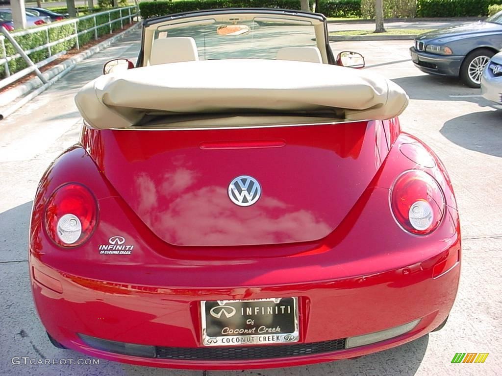 2006 New Beetle 2.5 Convertible - Salsa Red / Cream photo #5