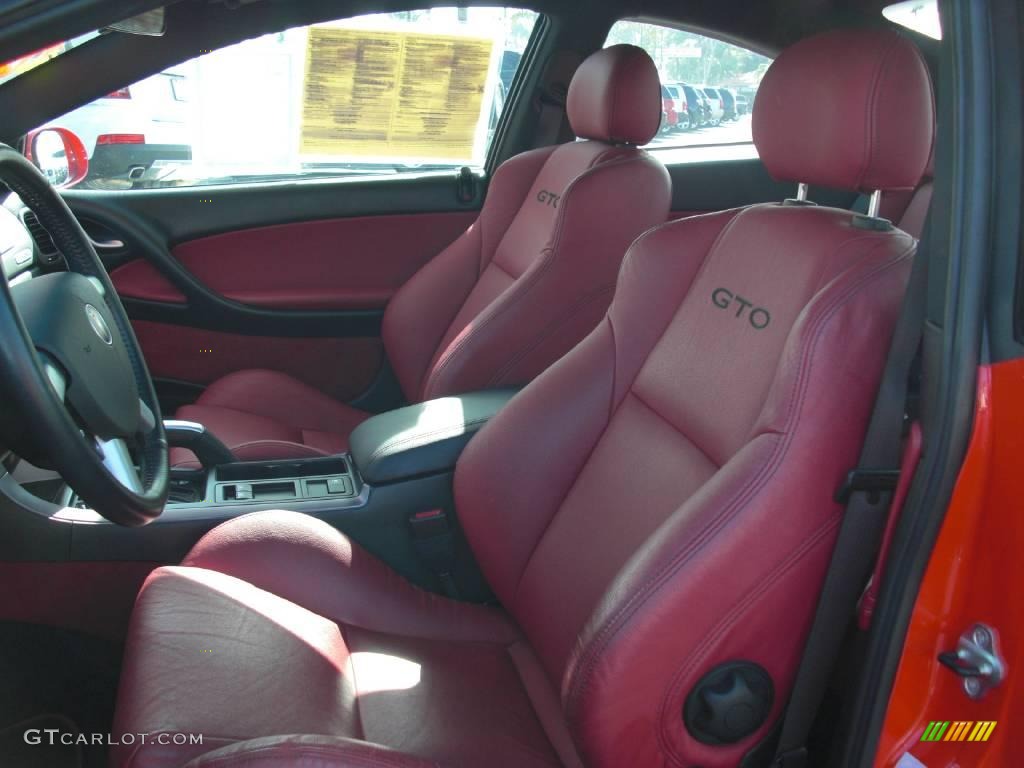 2006 GTO Coupe - Torrid Red / Red photo #4