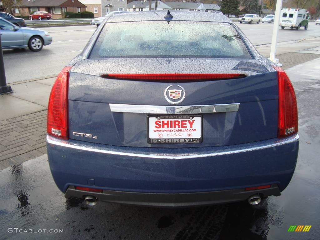 2010 CTS 4 3.0 AWD Sedan - Blue Diamond Tricoat / Light Titanium/Ebony photo #5