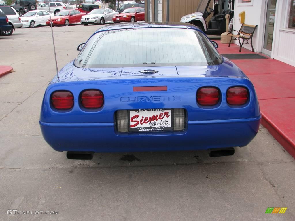 1995 Corvette Coupe - Admiral Blue (Dark Cloisonne) Metallic / Beige photo #6