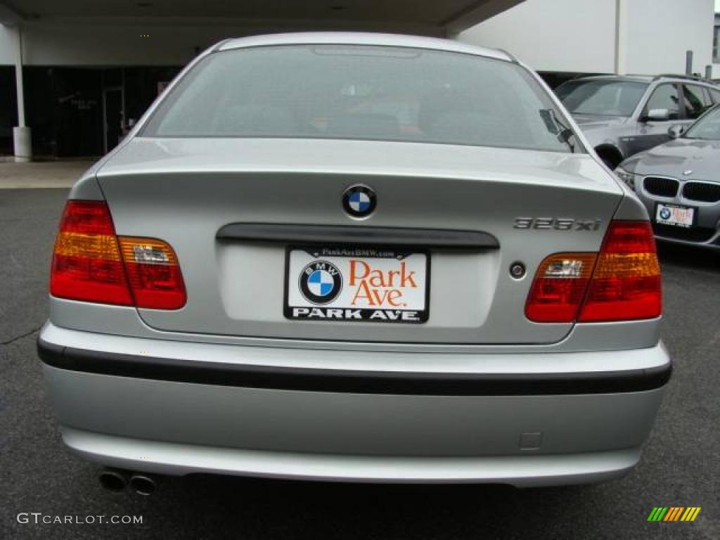 2005 3 Series 325xi Sedan - Titanium Silver Metallic / Black photo #7