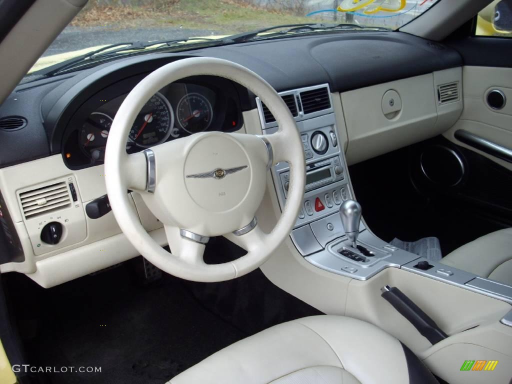 2005 Chrysler Crossfire Limited Roadster Dark Slate Grey/Vanilla Dashboard Photo #21954856