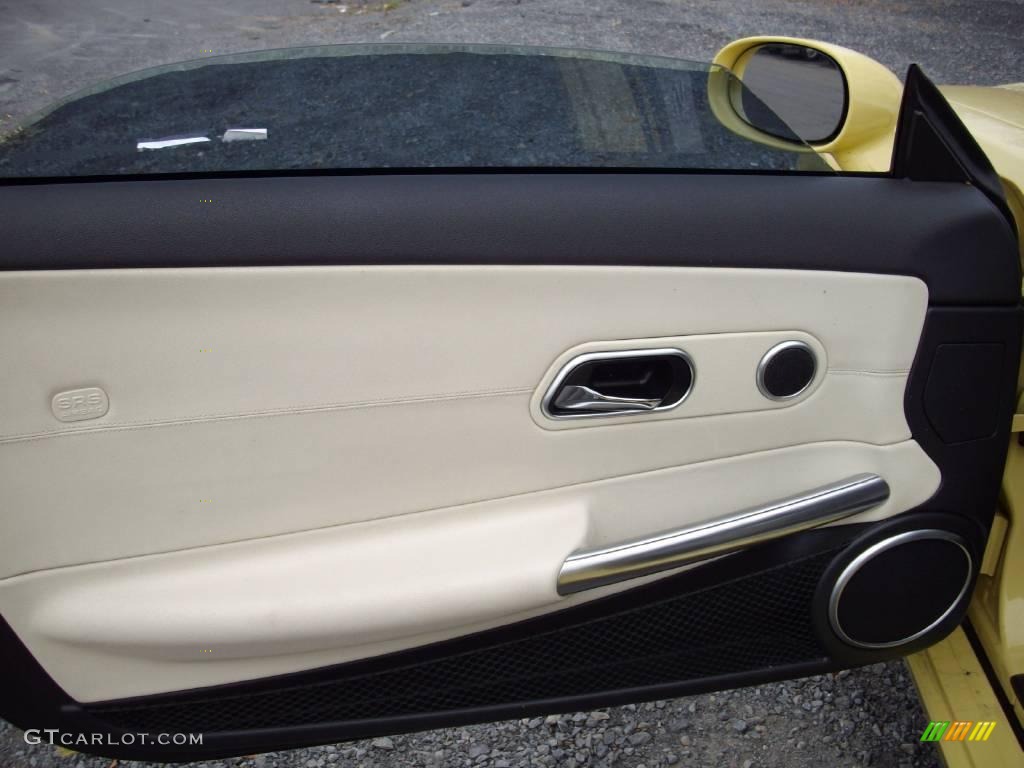 2005 Chrysler Crossfire Limited Roadster Dark Slate Grey/Vanilla Door Panel Photo #21954892