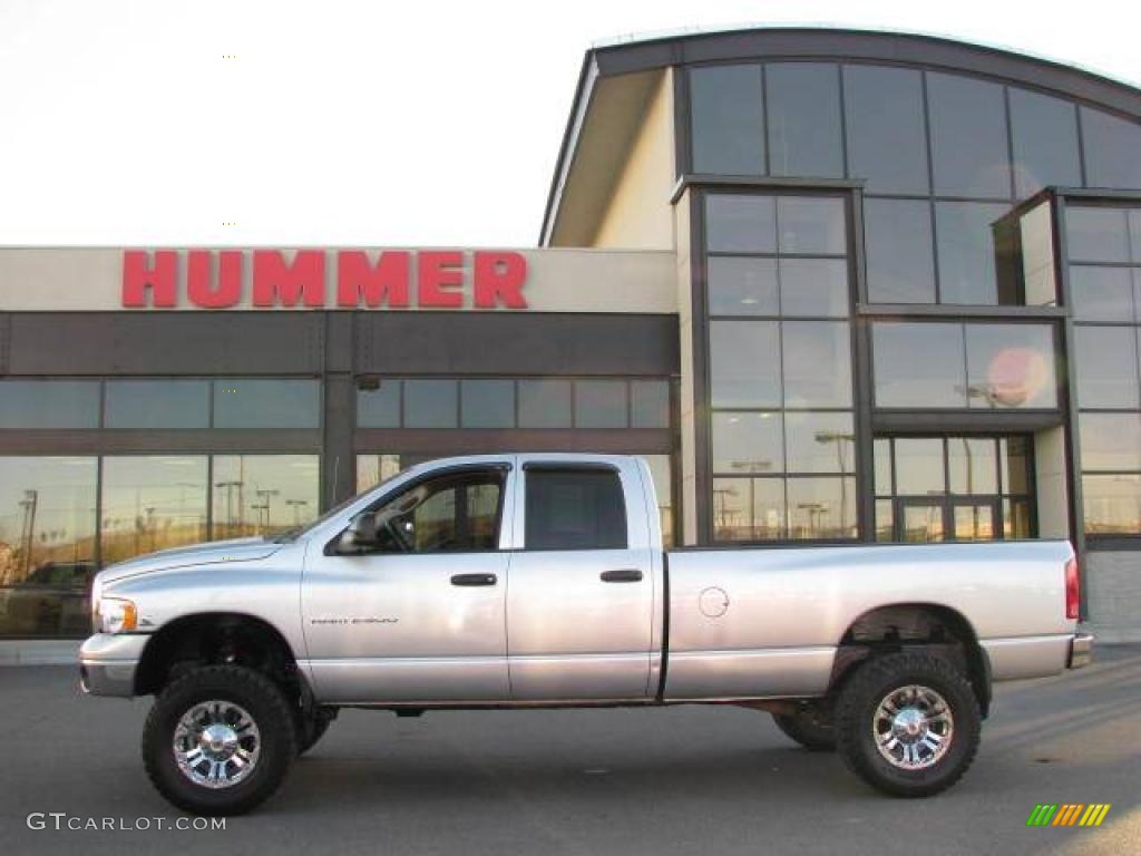 2005 Ram 2500 SLT Quad Cab 4x4 - Bright Silver Metallic / Dark Slate Gray photo #1