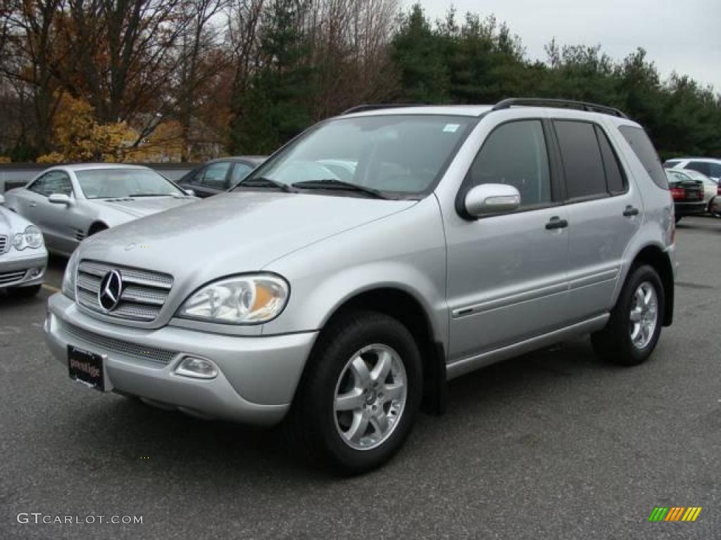 2003 ML 350 4Matic - Brilliant Silver Metallic / Charcoal photo #1