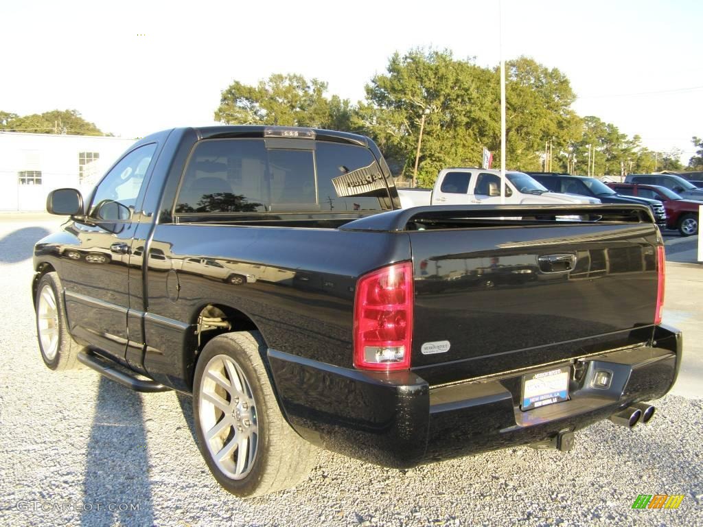 2005 Ram 1500 SRT-10 Regular Cab - Black / Dark Slate Gray photo #3