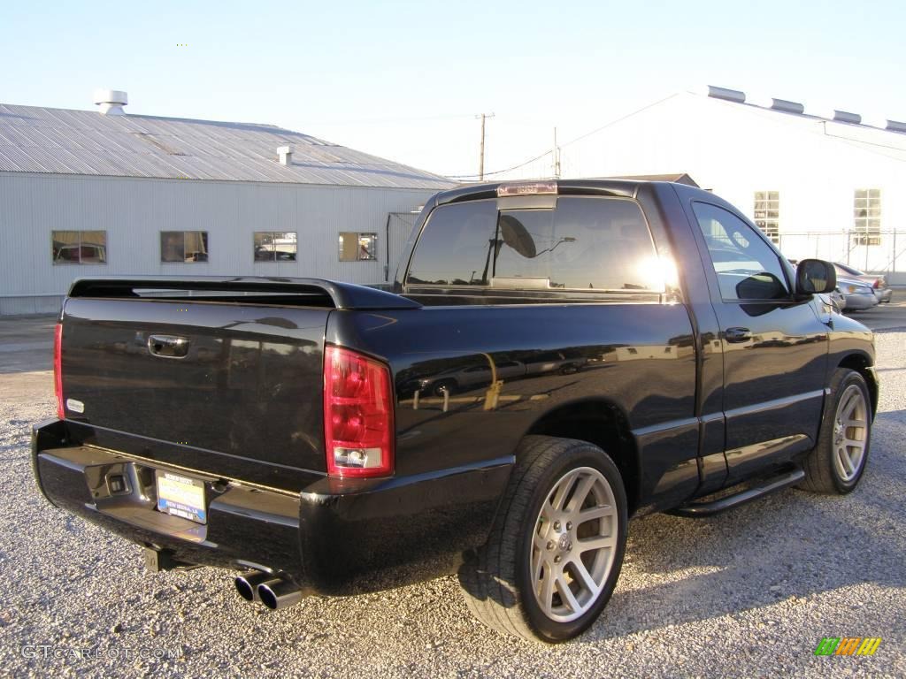 2005 Ram 1500 SRT-10 Regular Cab - Black / Dark Slate Gray photo #5